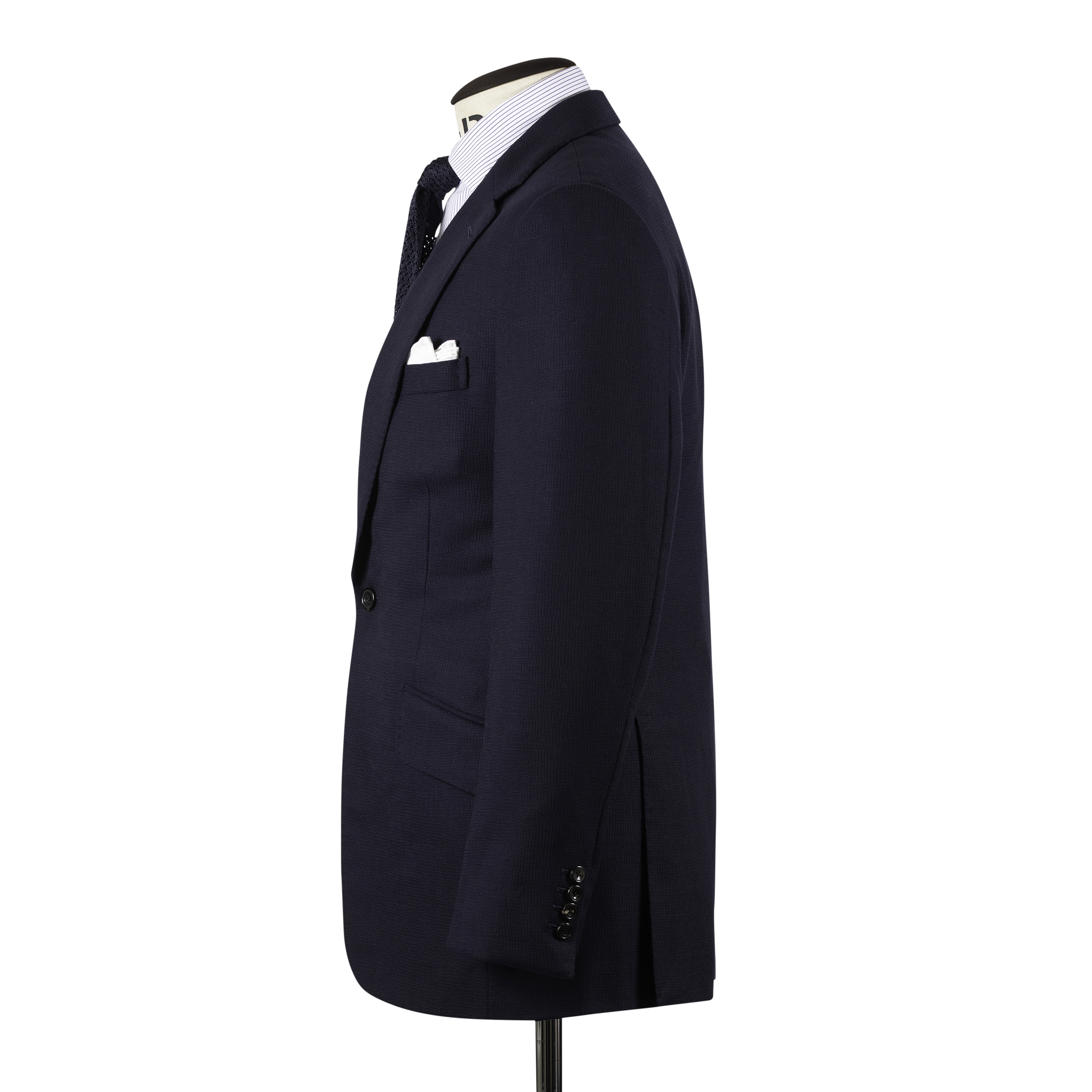 Classic Notch Lapel Jacket in Navy Hopsack Wool – Cad & The Dandy Classic Notch Lapel Jacket in Navy Hopsack Wool – Cad & The Dandy