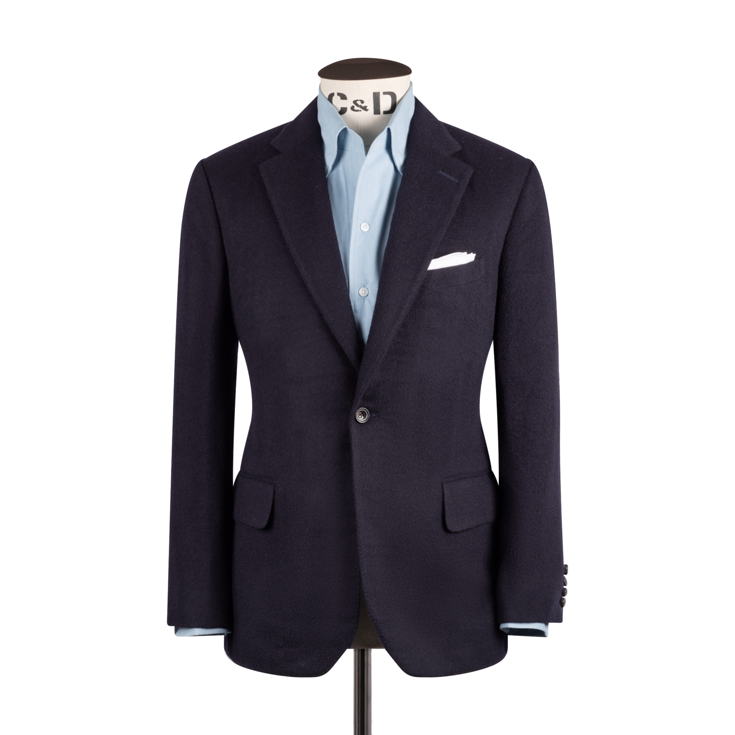 One Piece Collar Shirt in Light Wash Denim – Cad & The Dandy