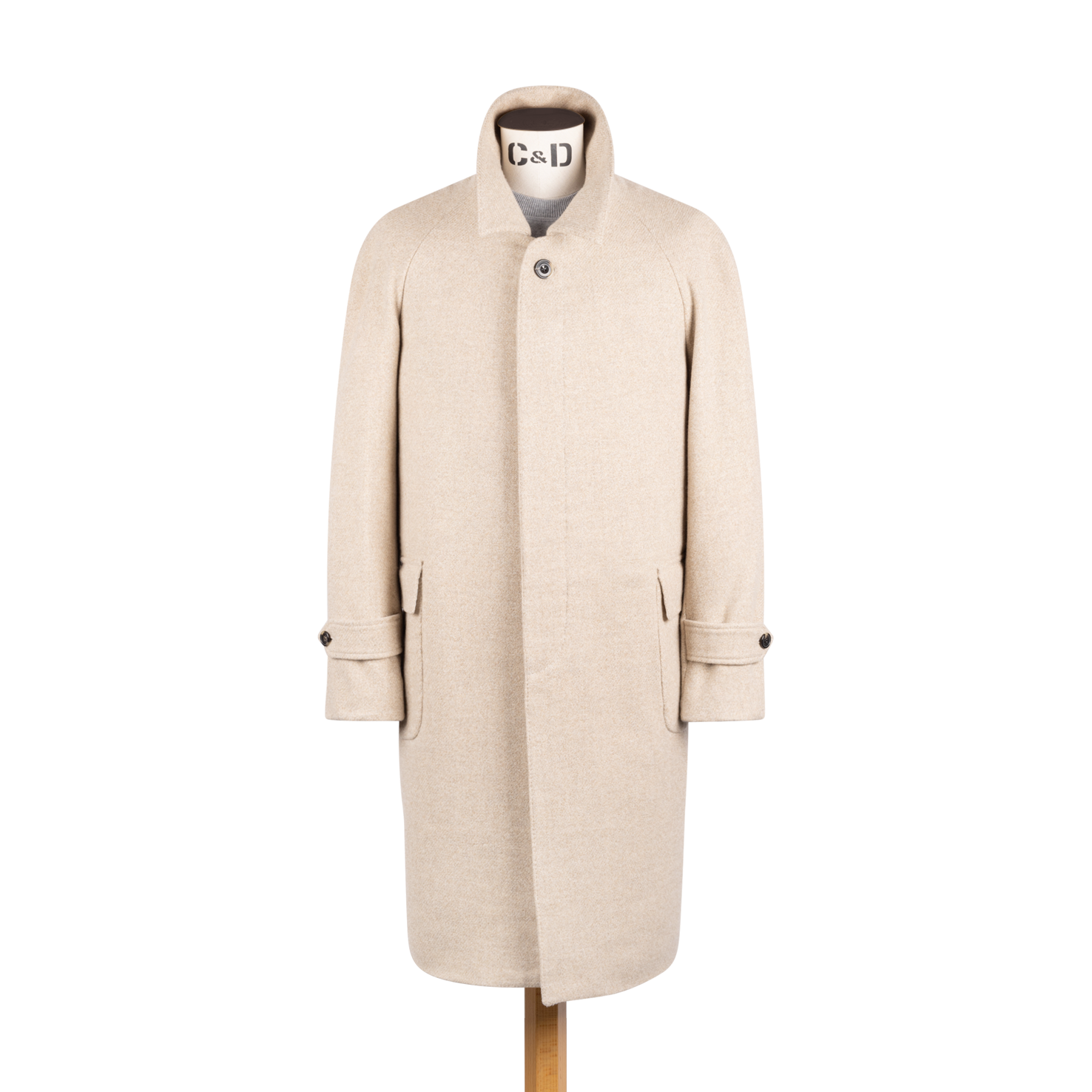 【80s】McGREGOR BlackWool Raglan Half Coat Raglan in Cream Twill Wool – Cad & The Dandy New York