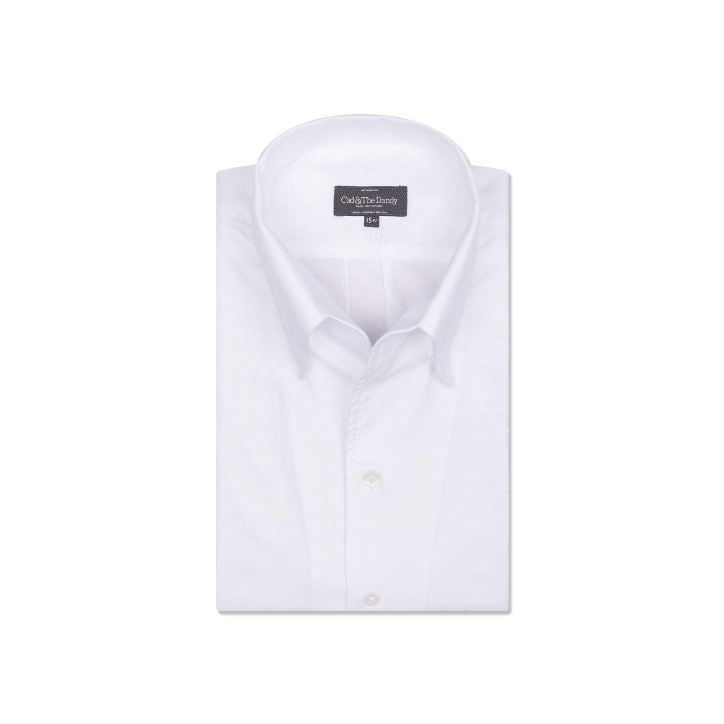 One Piece Button Down Shirt in White Oxford Cad & The Dandy New York One Piece Button Down Shirt in White Oxford Cad & The Dandy New York