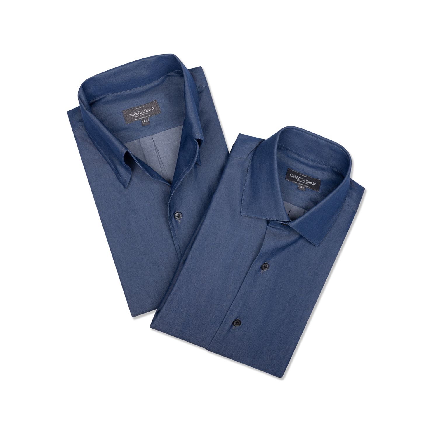 One Piece Collar Shirt in Dark Wash Denim – Cad & The Dandy