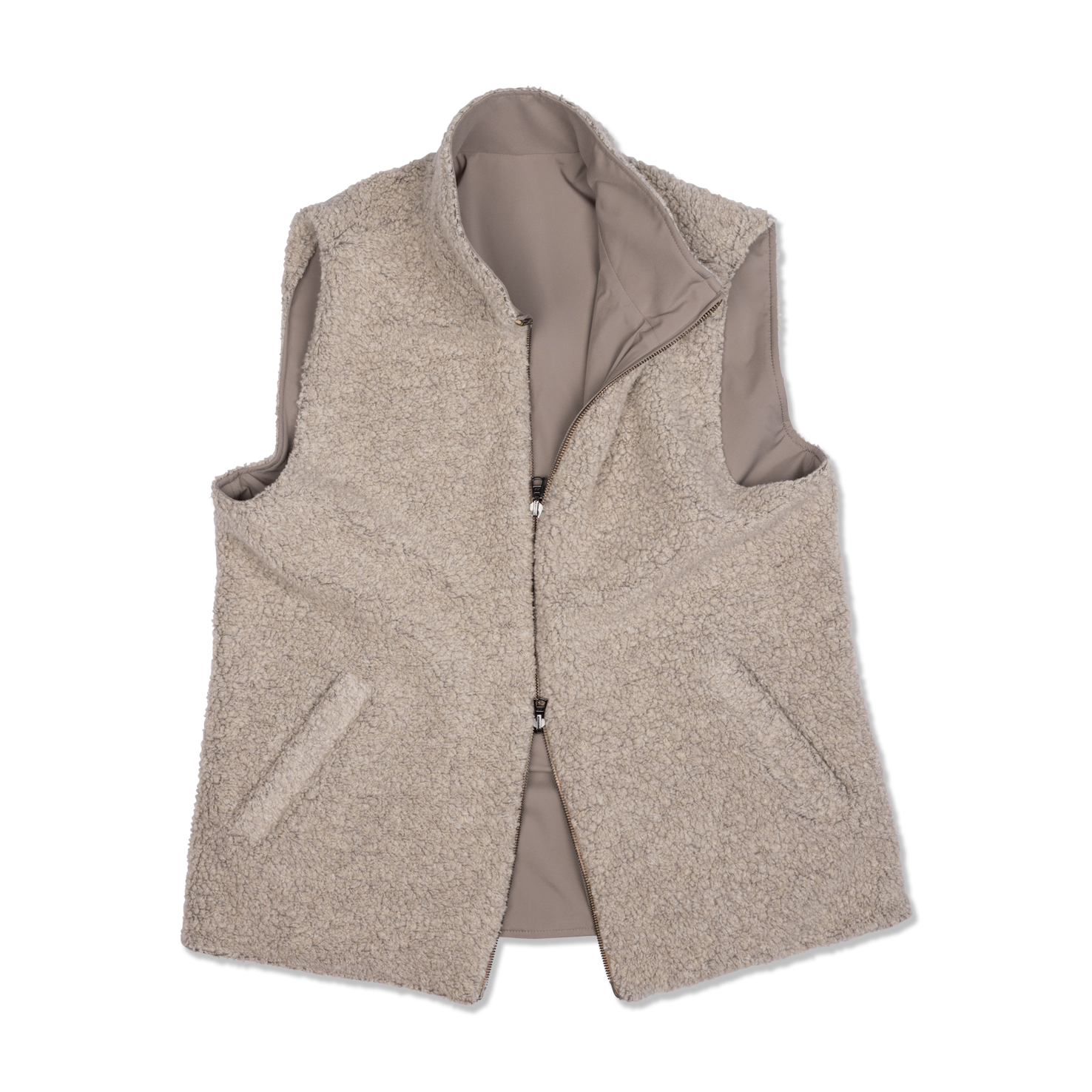 Technical Zip Gilet in Cream – Cad & The Dandy New York Technical Zip Gilet in Cream – Cad & The Dandy New York