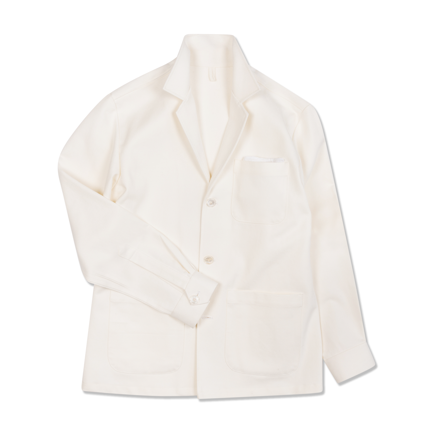 Painters Jacket in White Cotton Drill – Cad & The Dandy New York