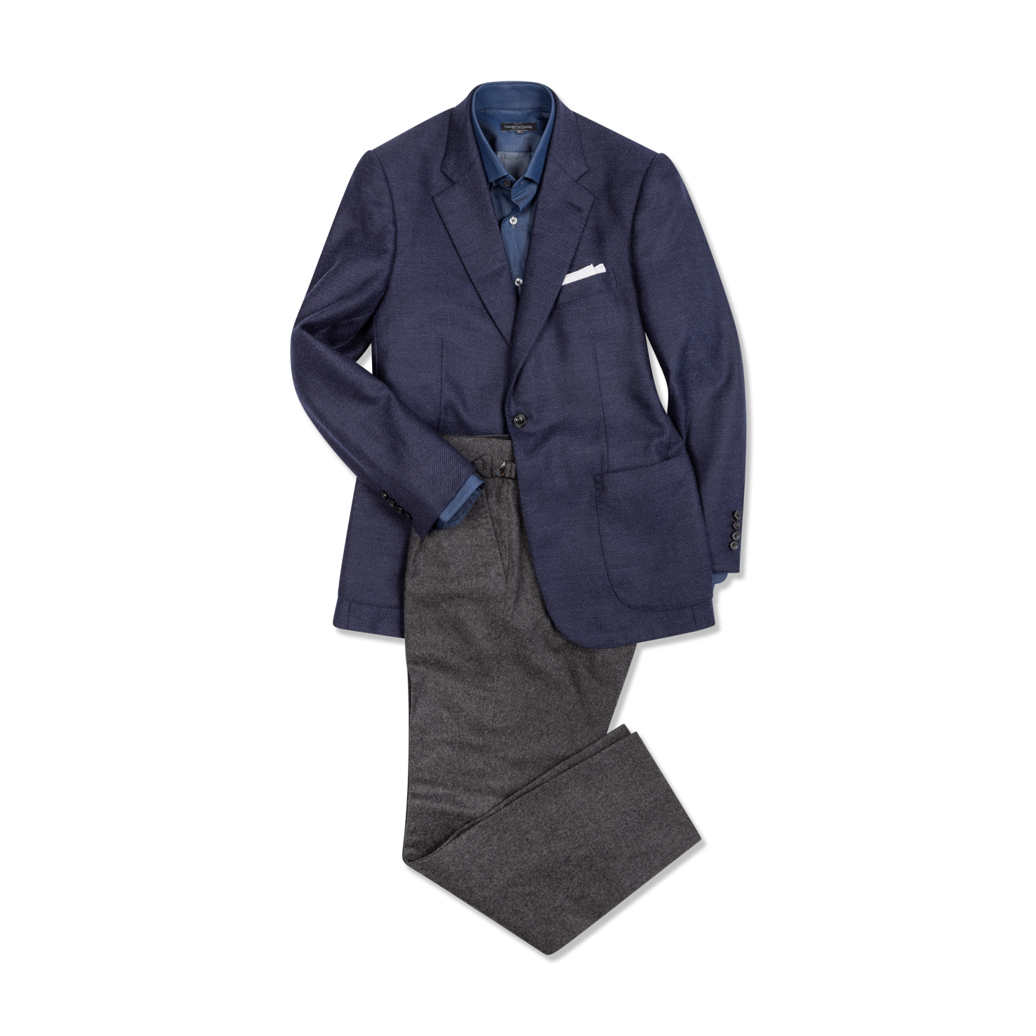 Pleat Front Trouser in Charcoal Grey Flannel – Cad & The