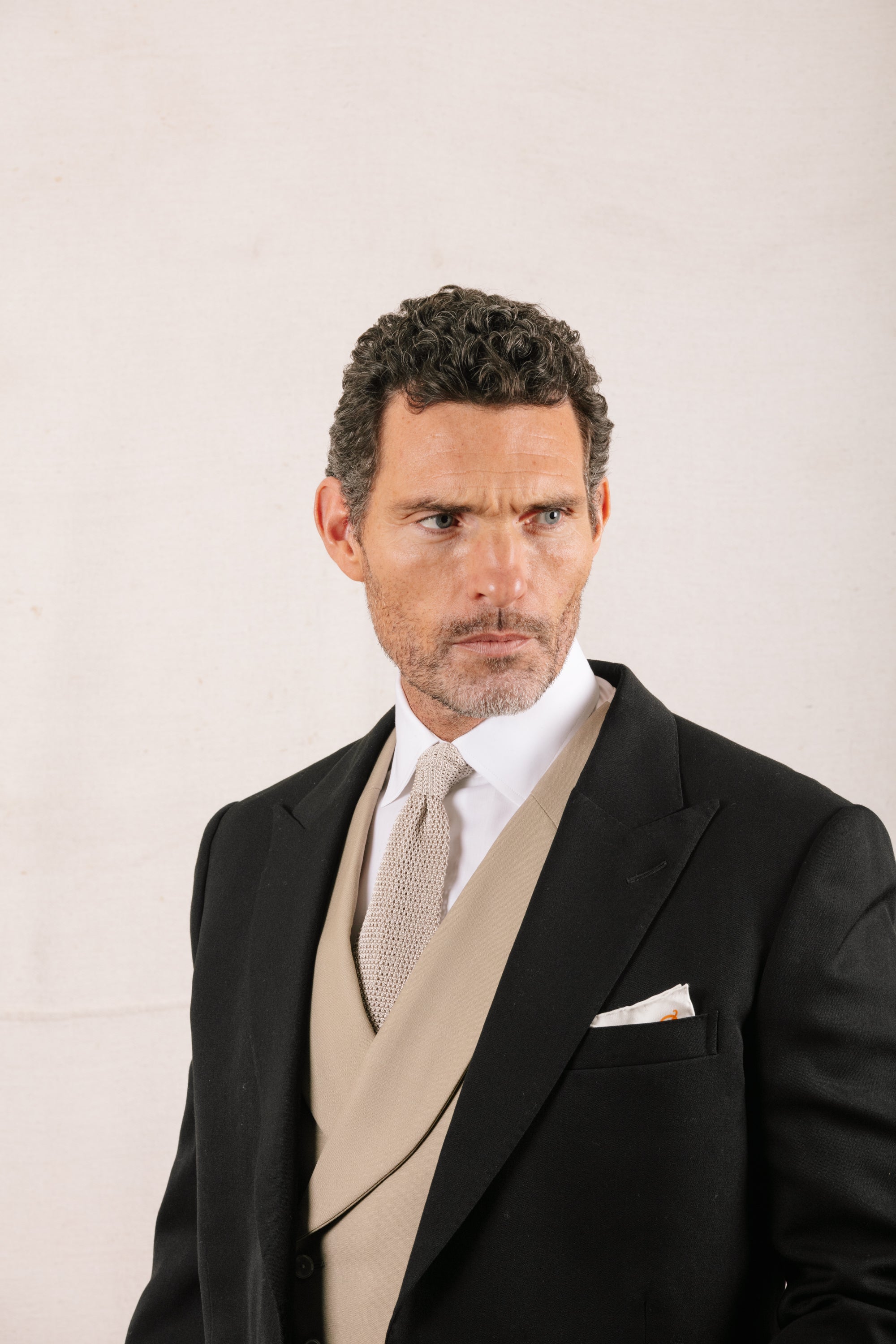 Double Breasted Wool Waistcoat in Buff Cream – Cad & The Dandy New