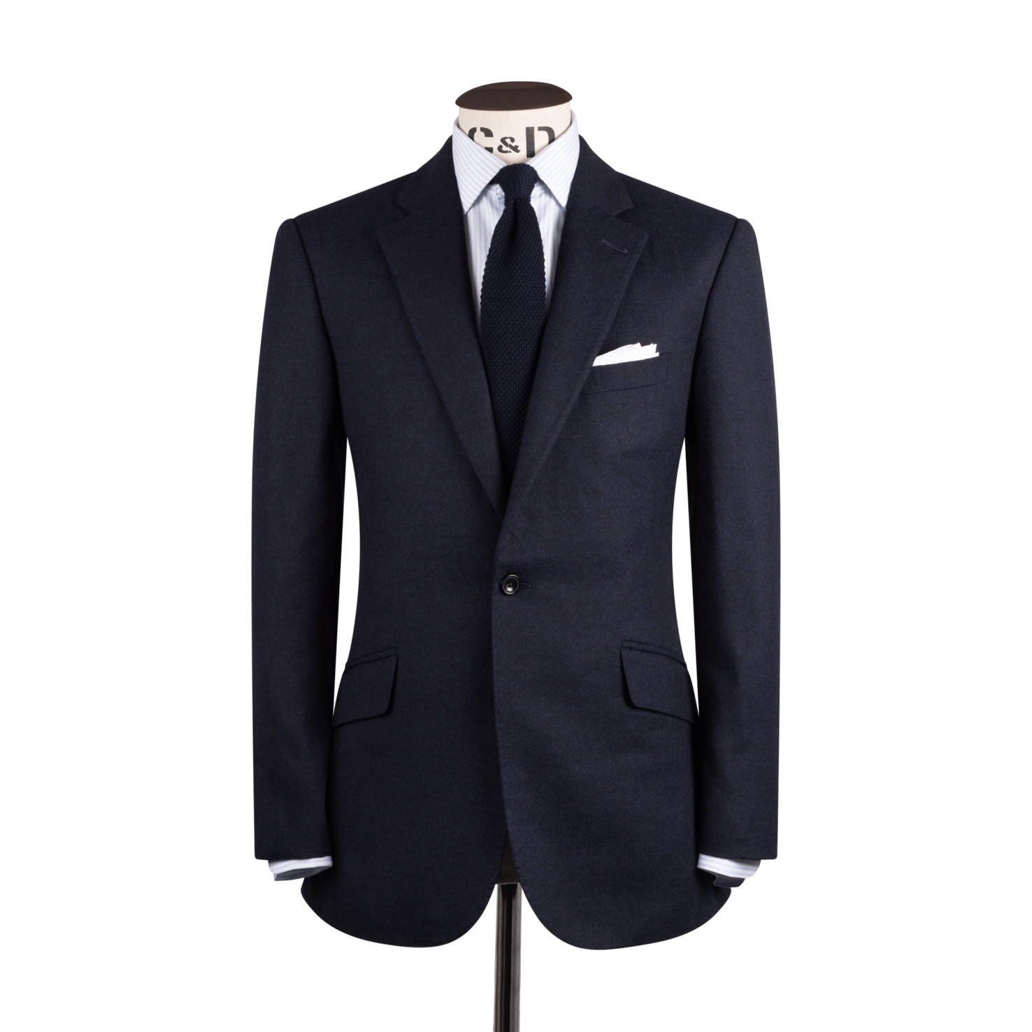 Single Breasted Notch Lapel Suit in Navy Flannel – Cad & The Dandy Single Breasted Notch Lapel Suit in Navy Flannel – Cad & The Dandy