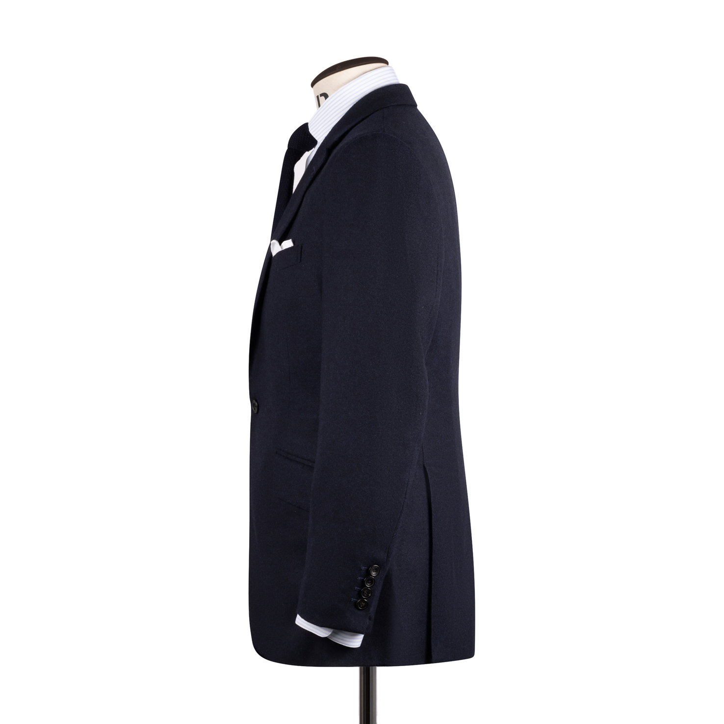 Single Breasted Notch Lapel Suit in Navy Flannel – Cad & The
