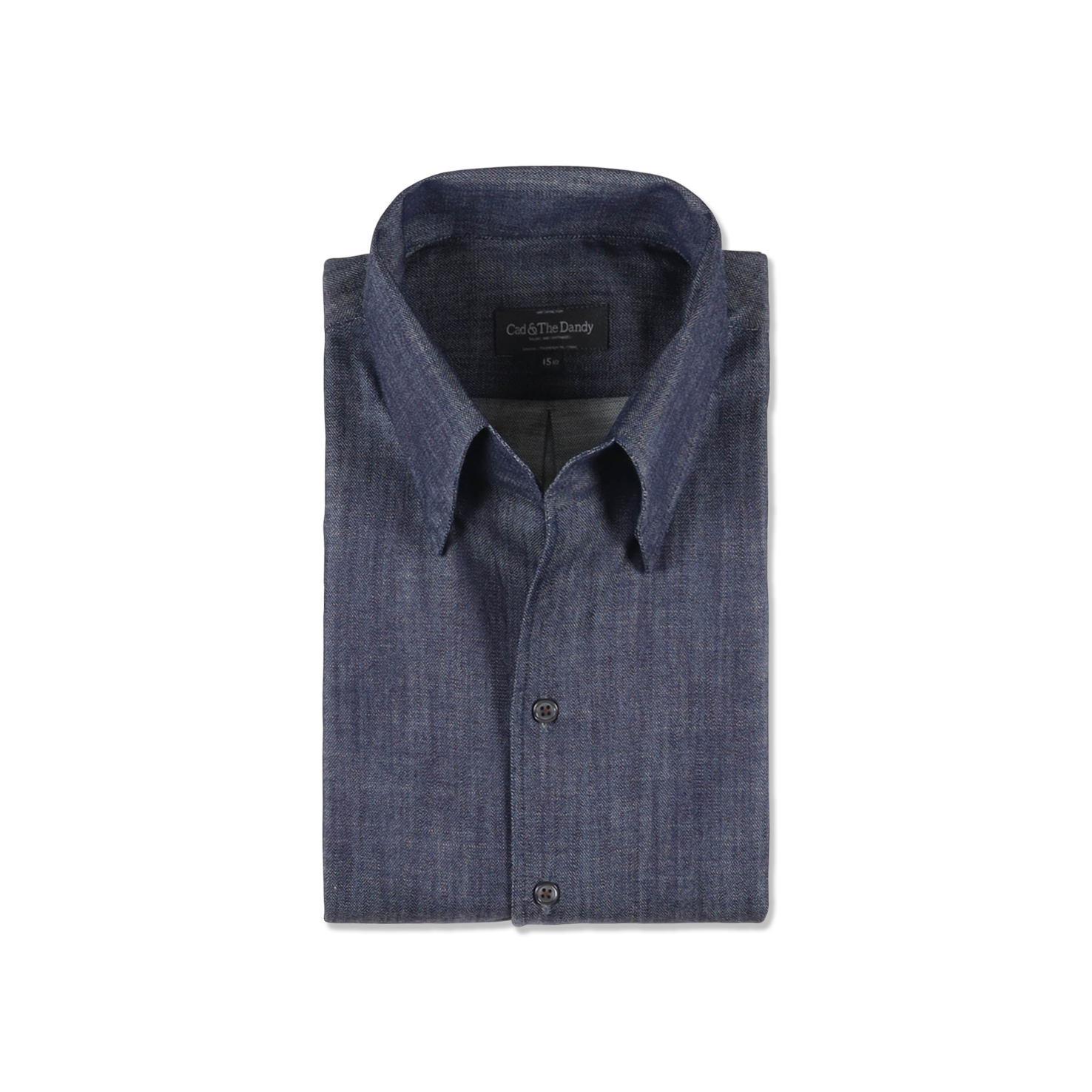 One Piece Collar Shirt in Indigo Denim – Cad & The Dandy New York