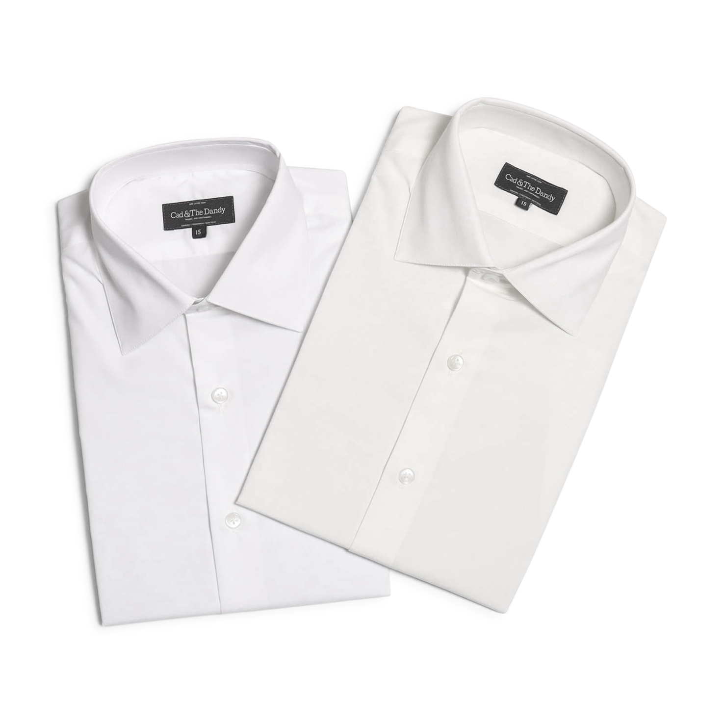 cream dress shirt mens Cutaway Collar Shirt in Ivory Poplin 15.5