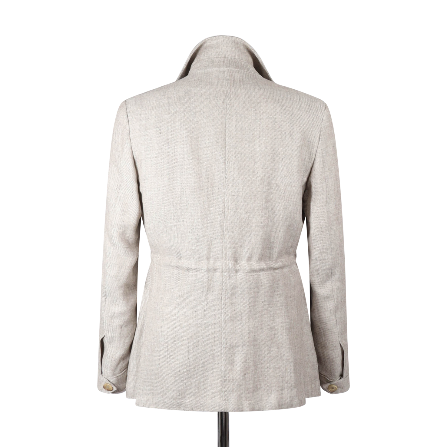 Safari Jacket in Beige Linen Hopsack – Cad & The Dandy New York Safari Jacket in Beige Linen Hopsack – Cad & The Dandy New York