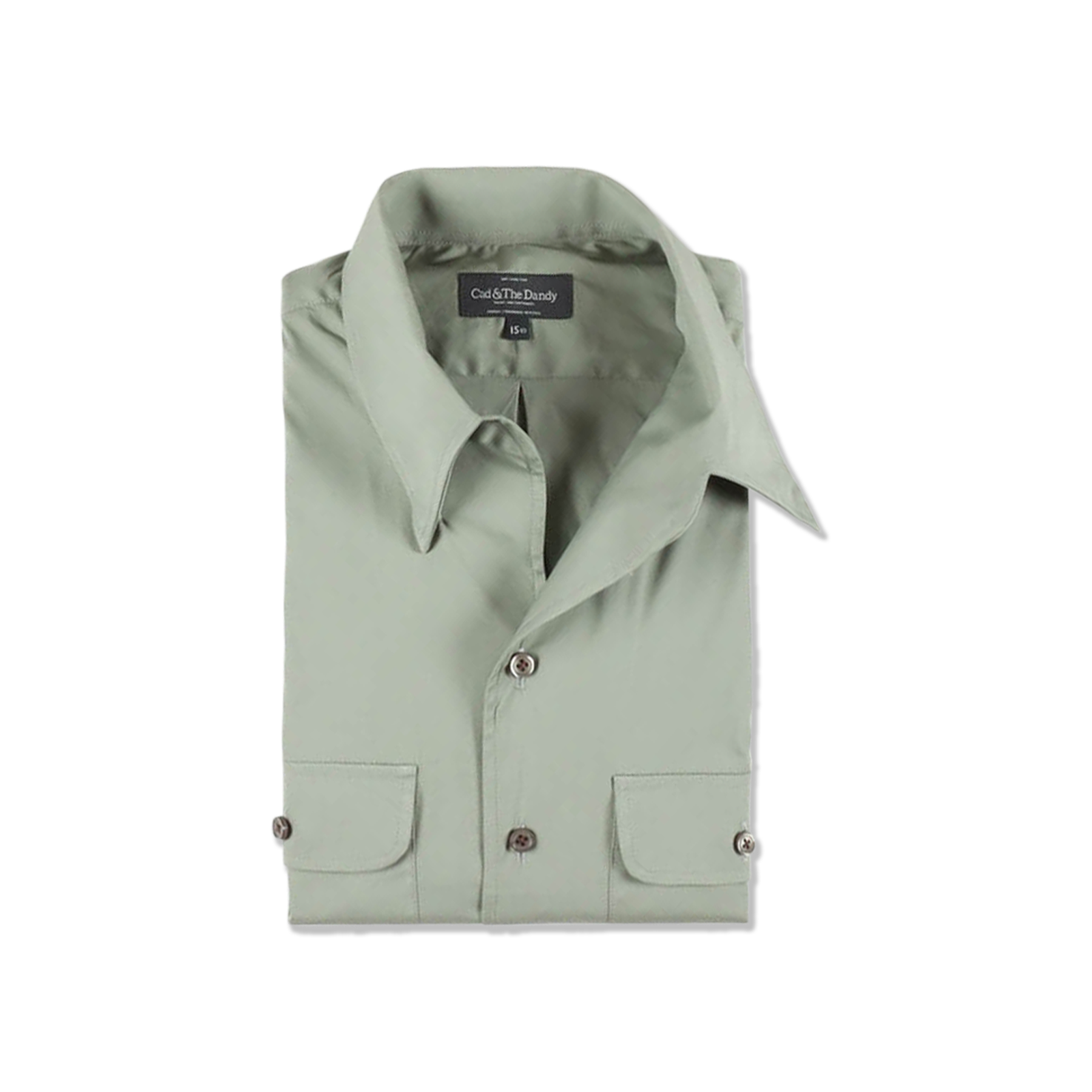 One Piece Collar Shirt in Military Green 16