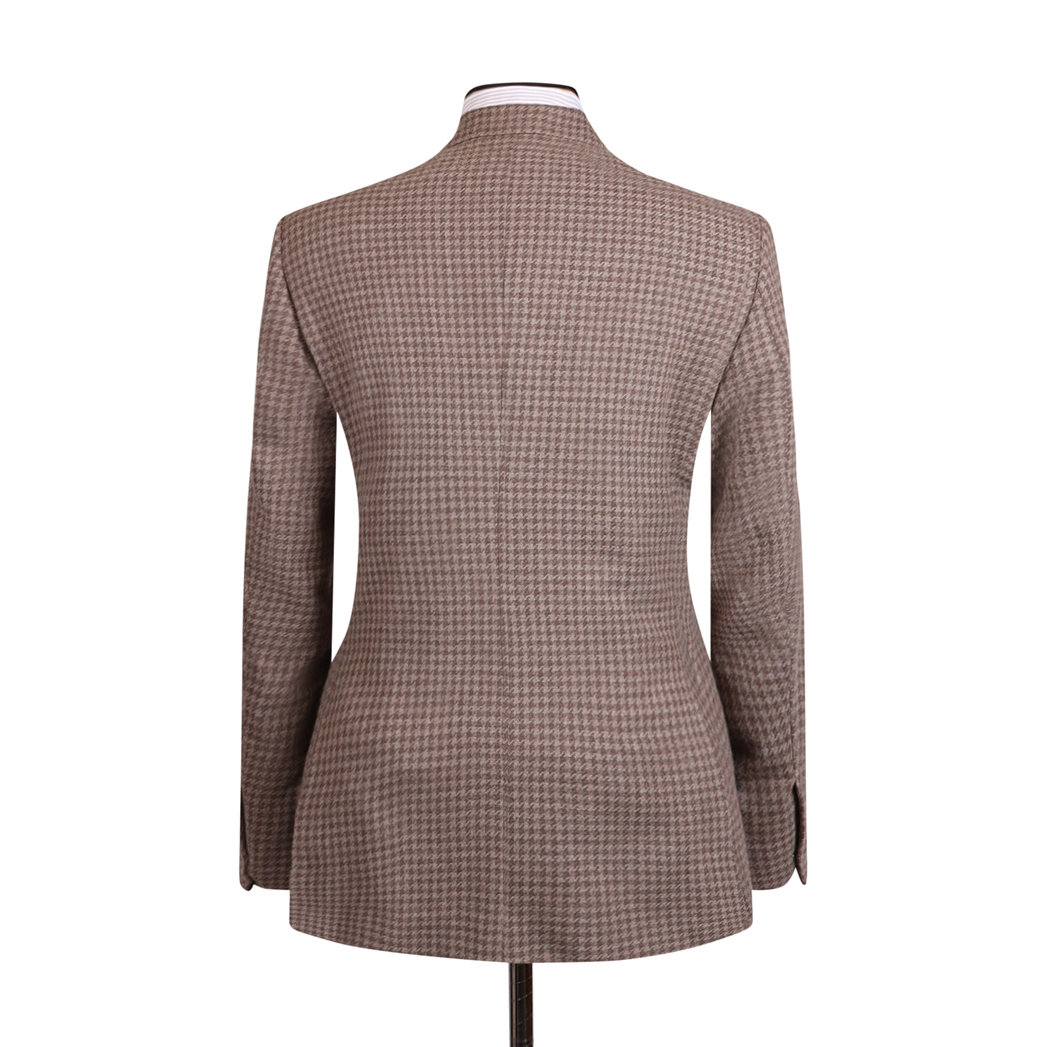 Single Breasted Notch Jacket in Brown Houndstooth – Cad & The