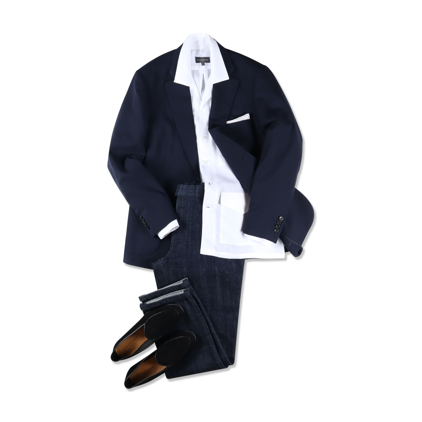 Single Breasted Travel Jacket in Navy Hopsack – Cad & The Dandy