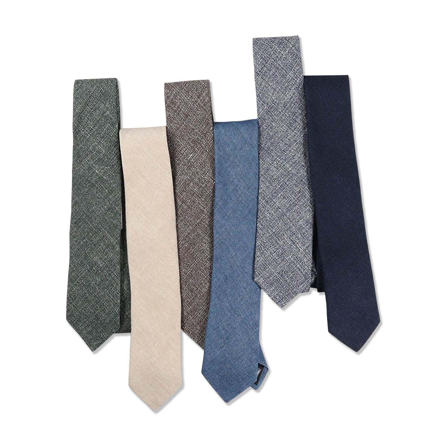 Textured Tie in Brown Wool, Linen & Cotton – Cad & The Dandy New York