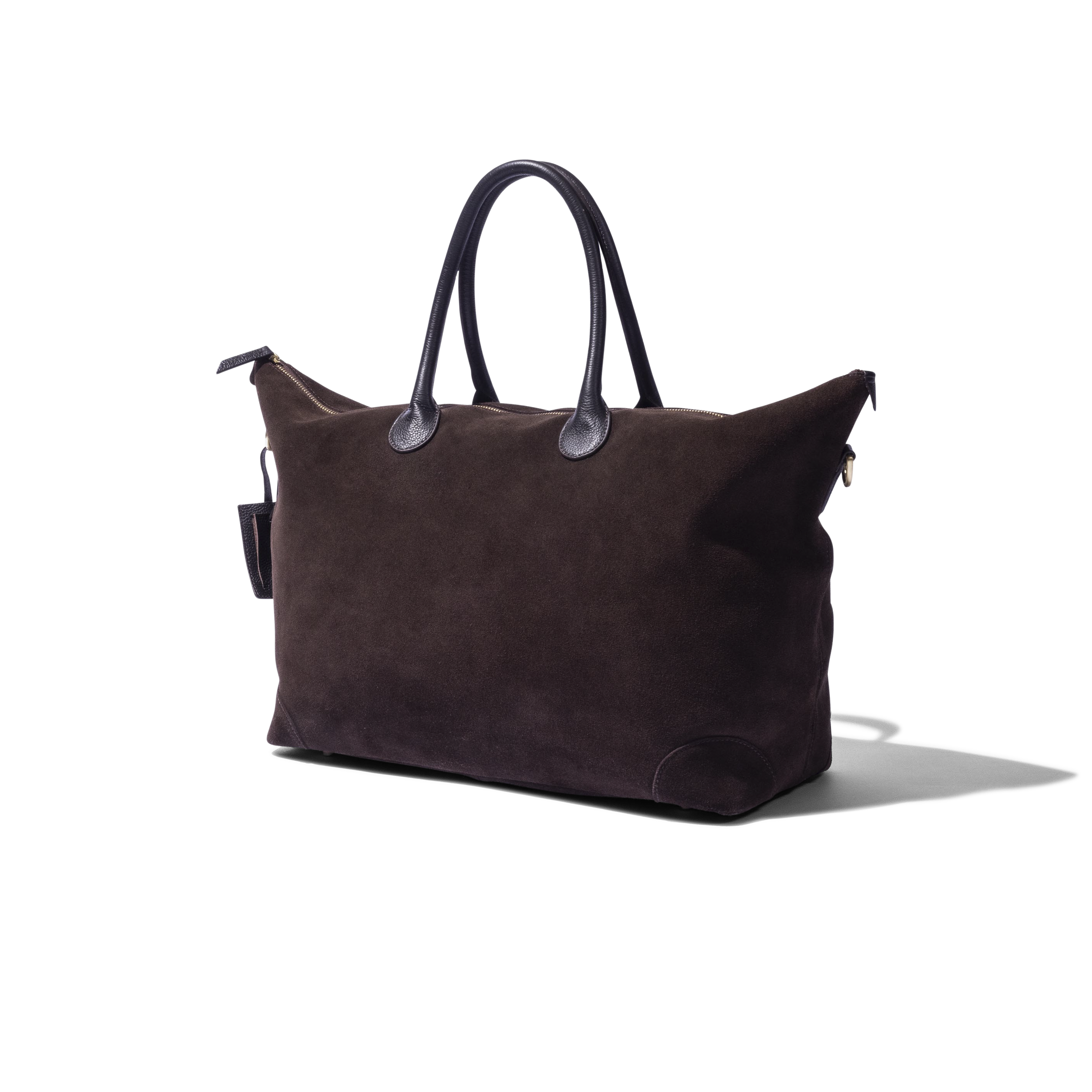 Weekend Tote in Brown Suede – Cad & The Dandy New York