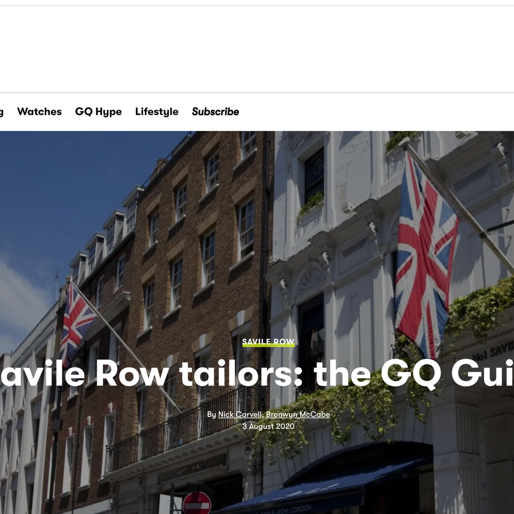 GQ – Savile Row Guide