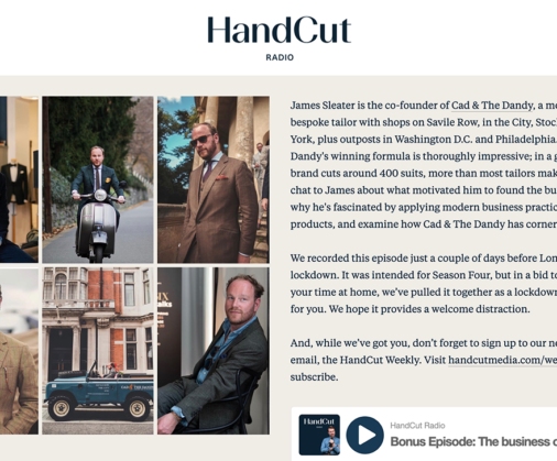 HandCut Radio – James Sleater