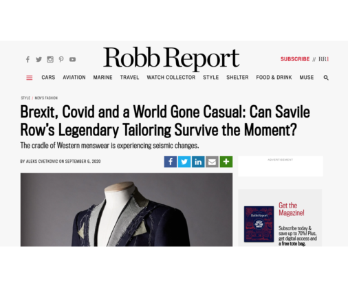 Robb Report – Surviving Covid