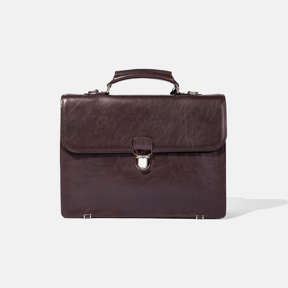 Briefcase in Brown Leather