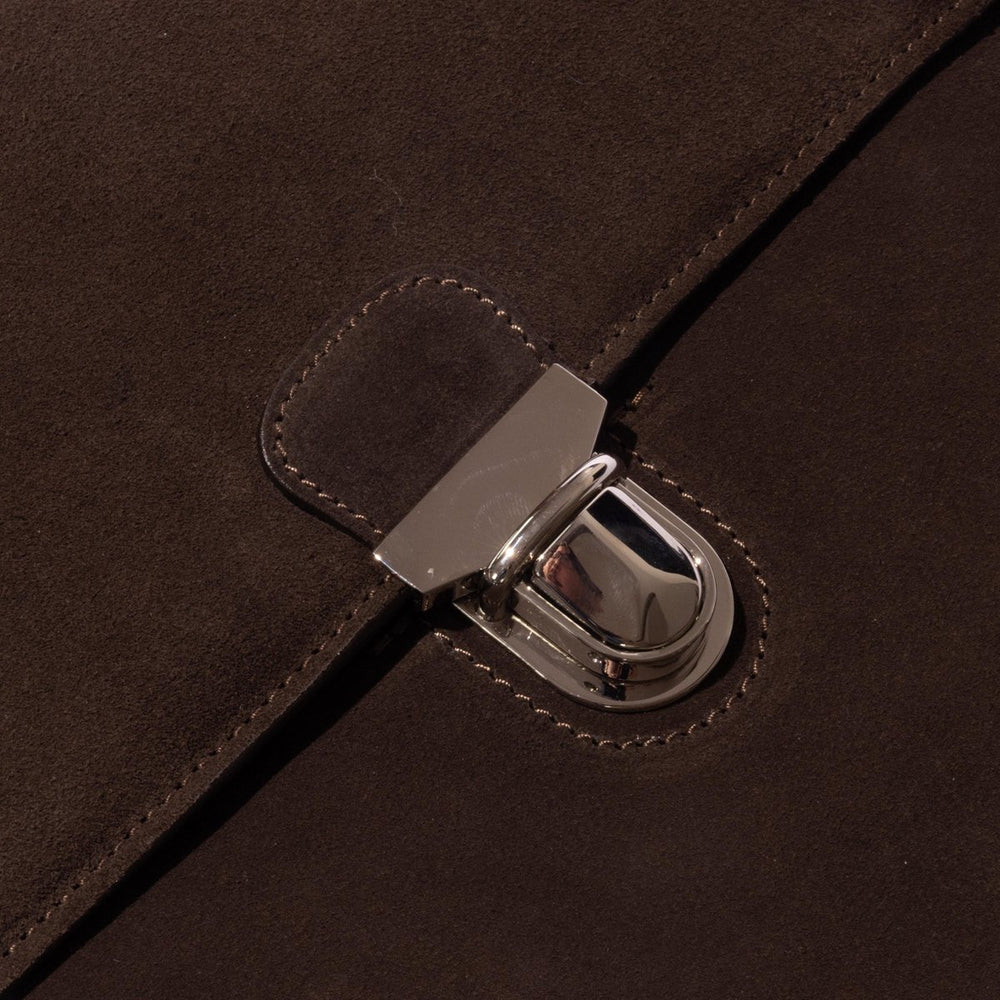 
                  
                    Laptop Portfolio in Brown Suede
                  
                