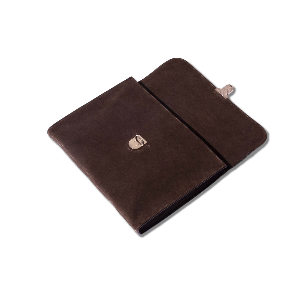
                  
                    Laptop Portfolio in Brown Suede
                  
                