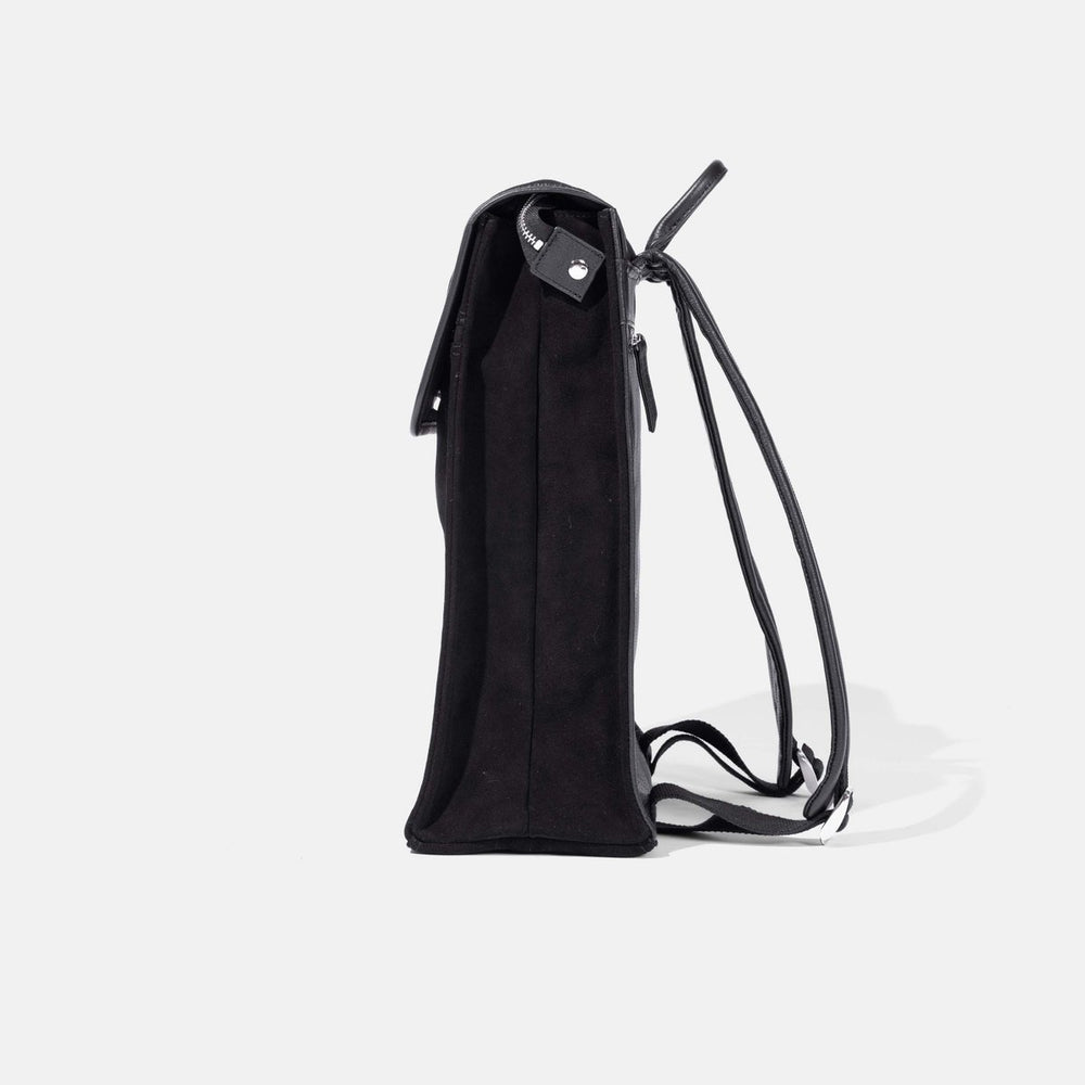 
                  
                    Backpack in Black Suede
                  
                