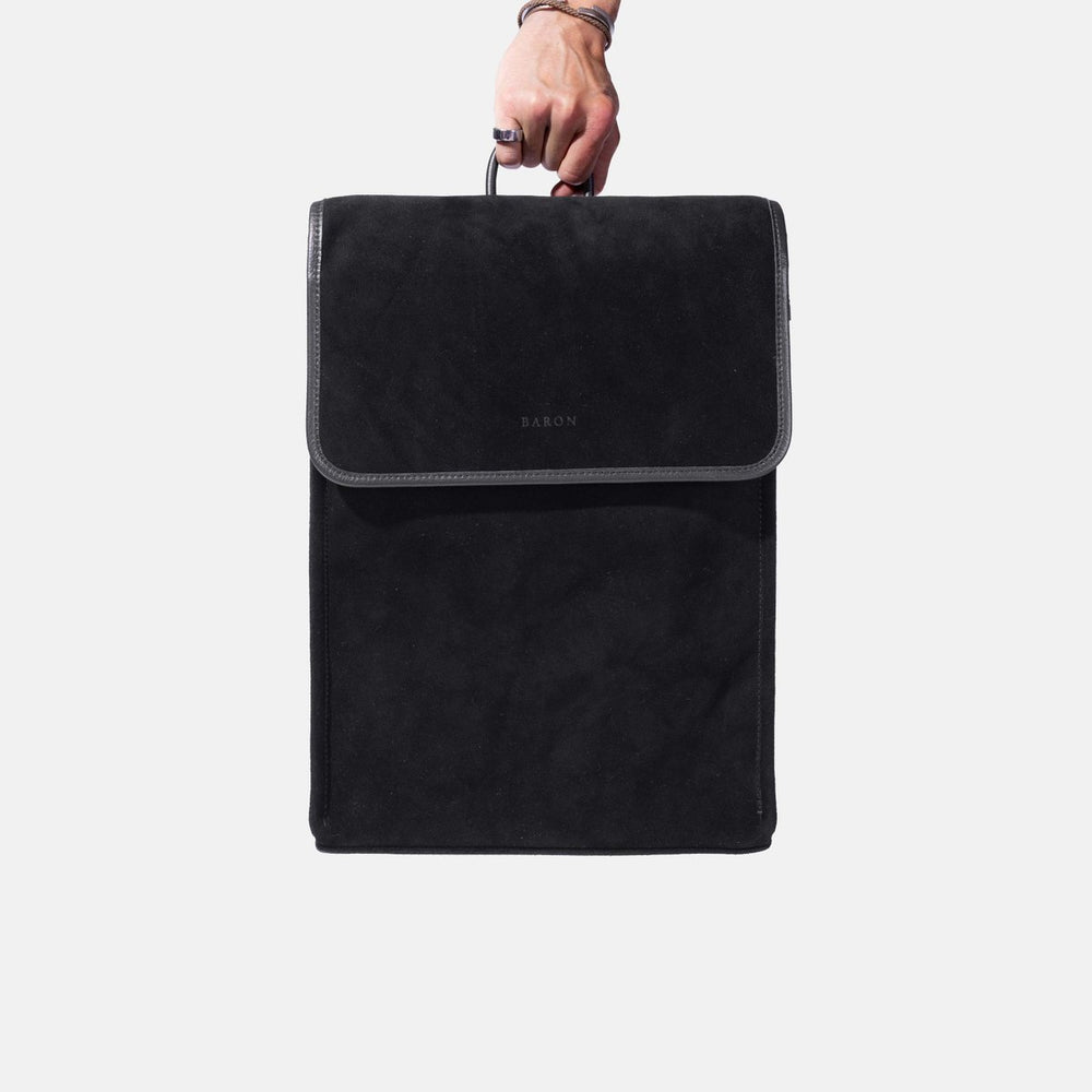 
                  
                    Backpack in Black Suede
                  
                