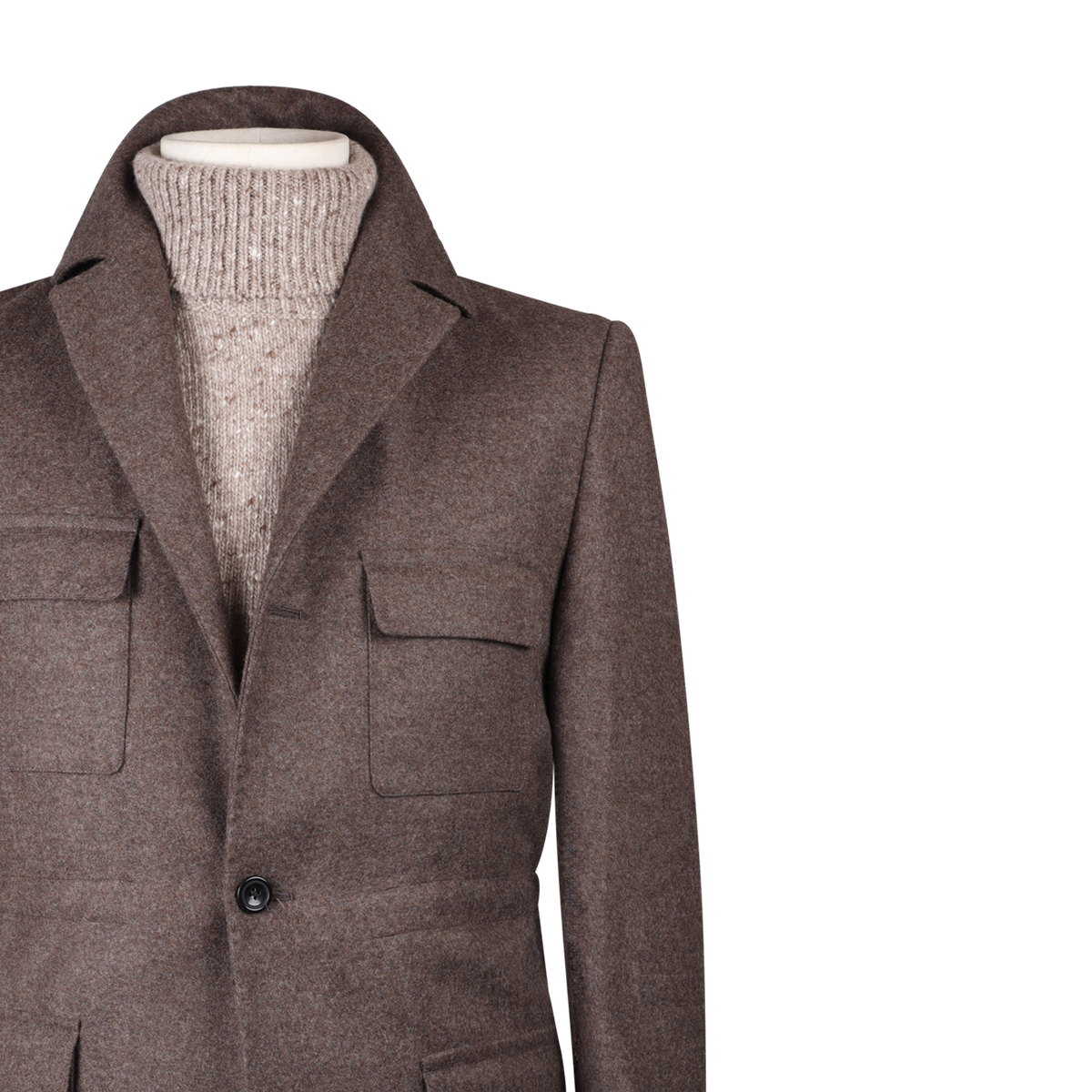 
                  
                    Safari Jacket in Oatmeal Wool
                  
                