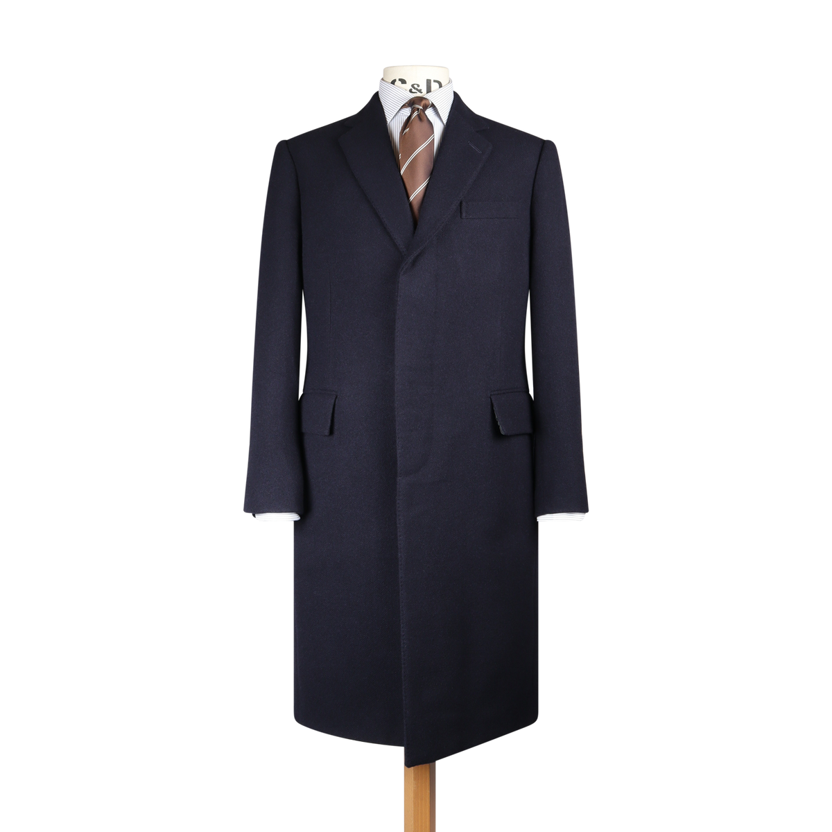 
                  
                    Classic Topcoat in Deep Navy Wool
                  
                