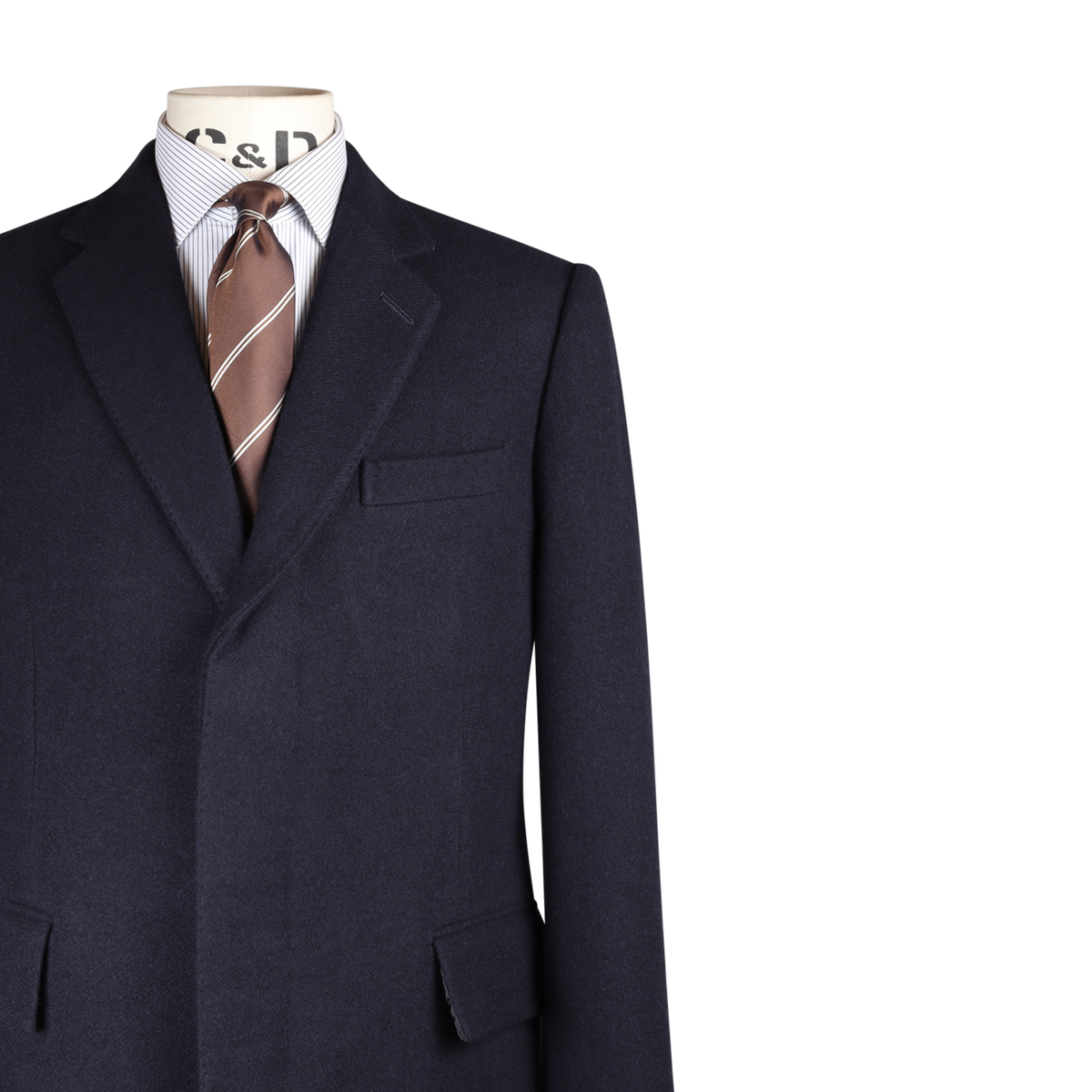 
                  
                    Classic Topcoat in Deep Navy Wool
                  
                