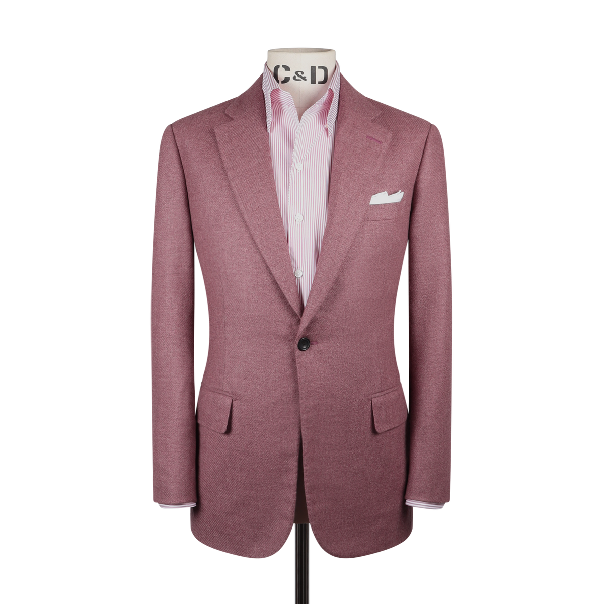 
                  
                    Single Breasted Notch Jacket in Plum Cashmere Mix
                  
                