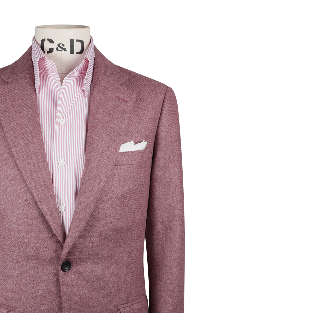 
                  
                    Single Breasted Notch Jacket in Plum Cashmere Mix
                  
                