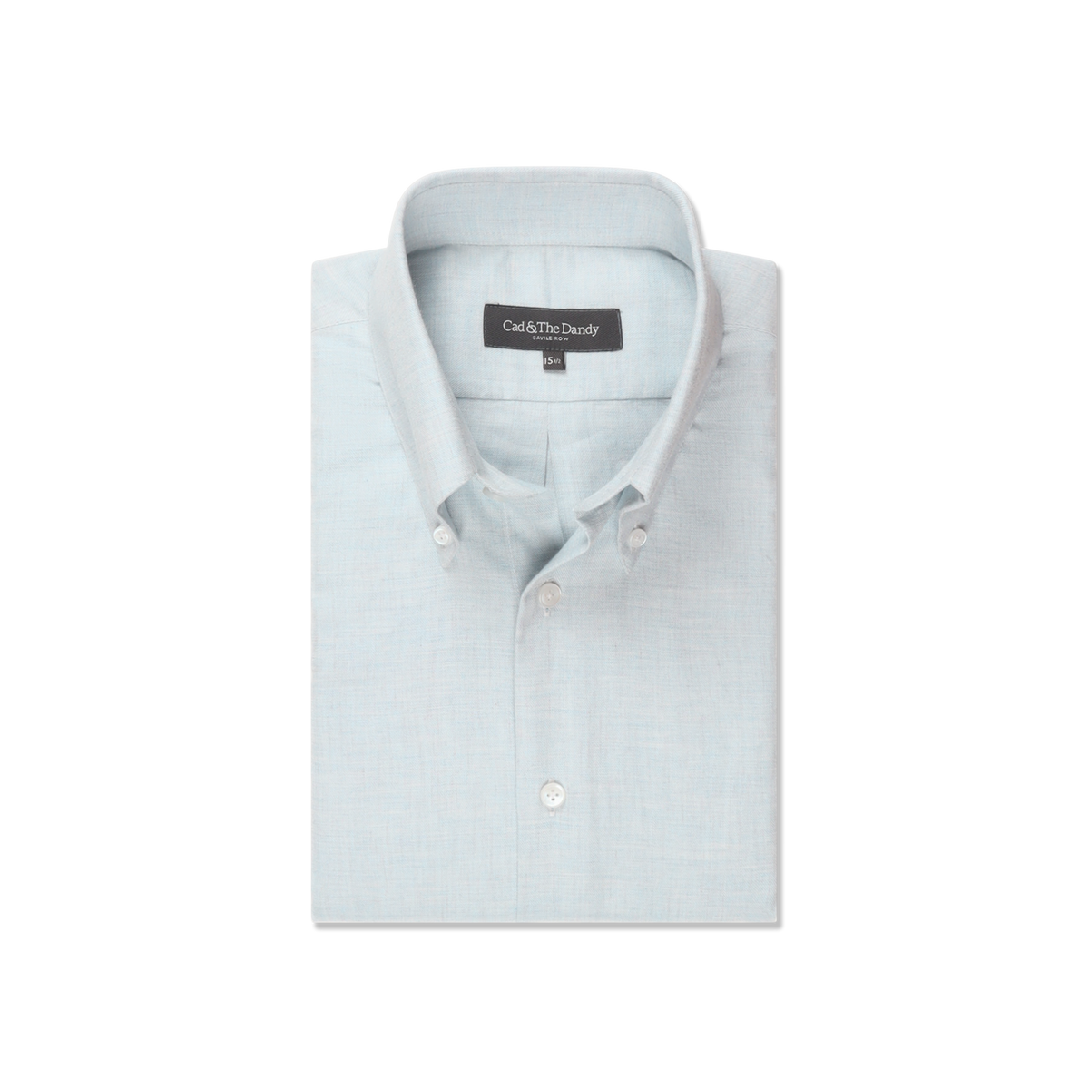
                  
                    Button Down Collar Shirt in Pale Blue Flannel
                  
                