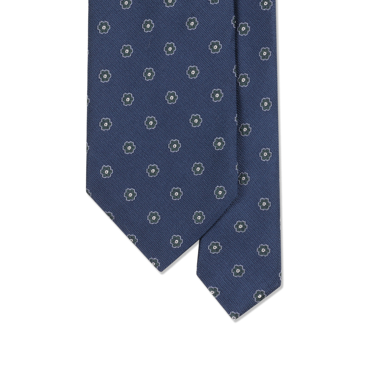 
                  
                    Navy Motif Tie in Navy Cotton Silk
                  
                