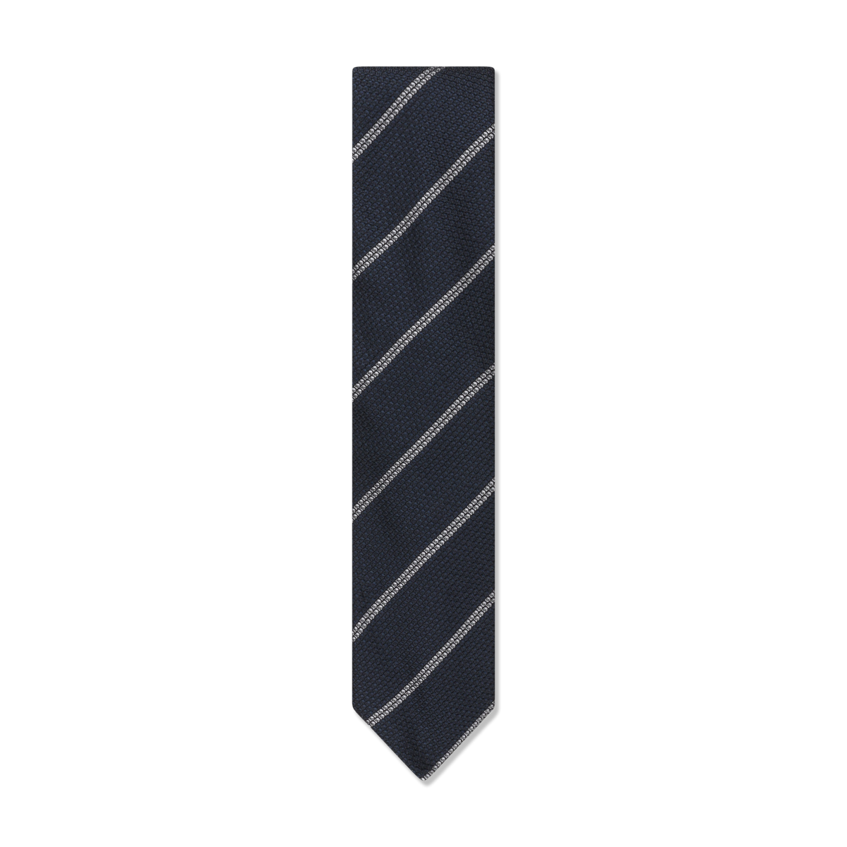 
                  
                    Classic Grenadine Tie in Navy Double Stripe
                  
                