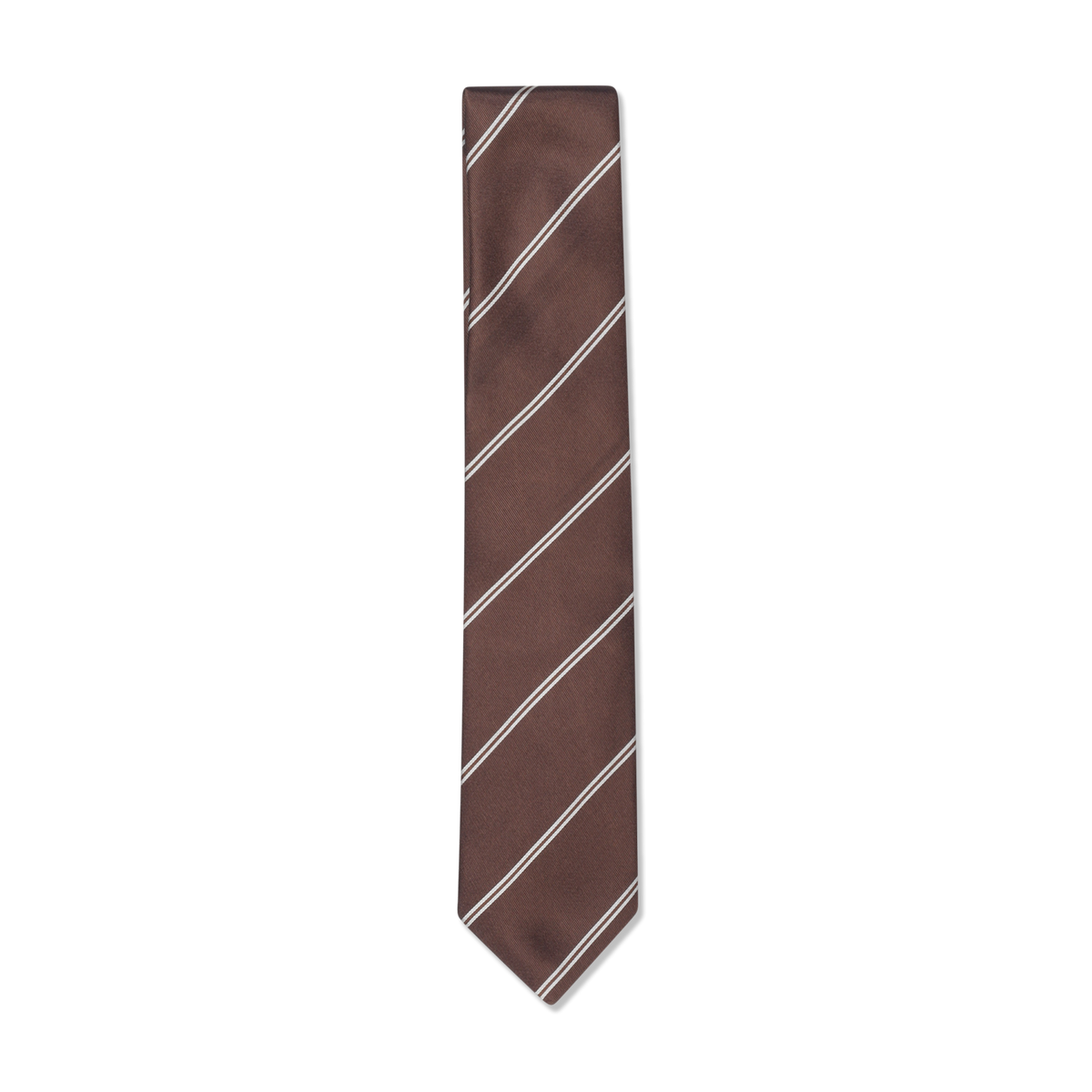 
                  
                    Dry Silk Double Repp Tie in Chocolate
                  
                