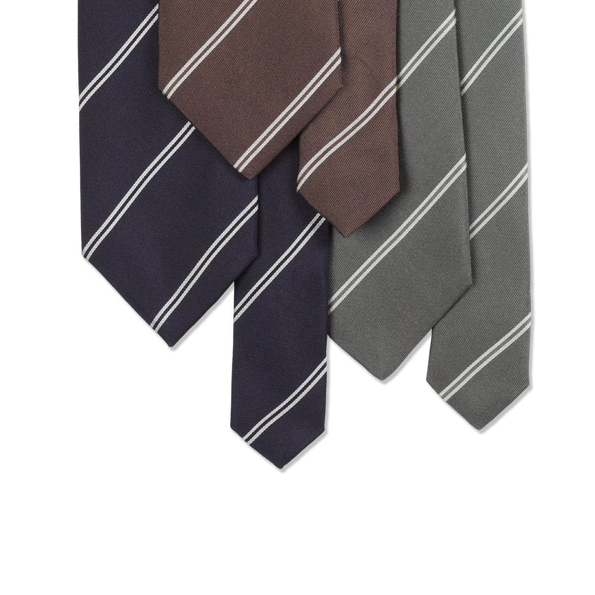 
                  
                    Dry Silk Double Repp Tie in Chocolate
                  
                