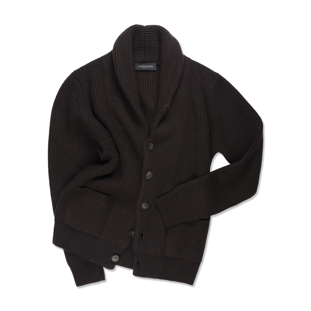 
                  
                    Donegal Shawl Cardigan in Umber
                  
                