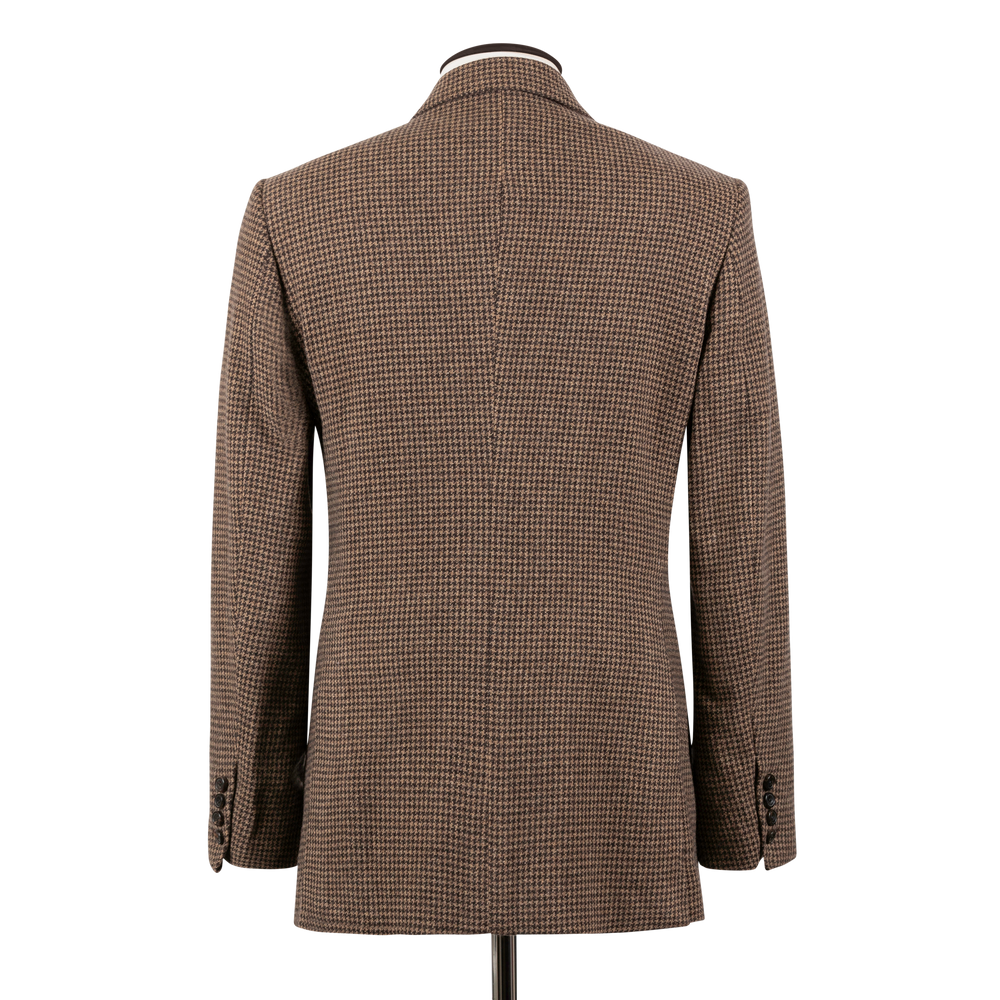 
                  
                    Single Breasted Notch Jacket in Beige Houndstooth
                  
                