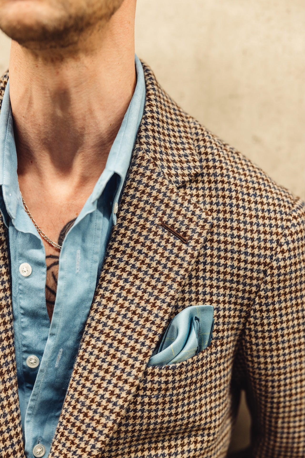 
                  
                    The Crosstown Jacket In Brown Check Tweed
                  
                