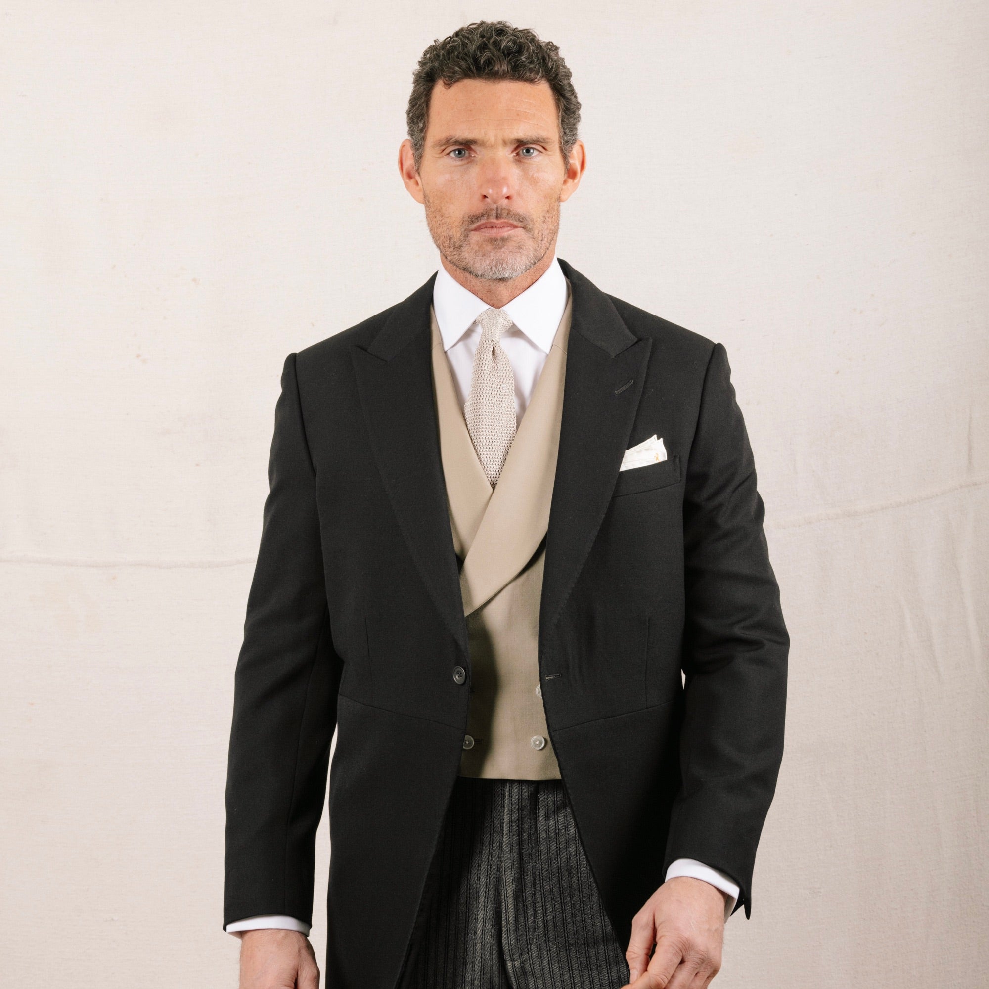Double Breasted Wool Waistcoat in Buff Cream – Cad & The Dandy New