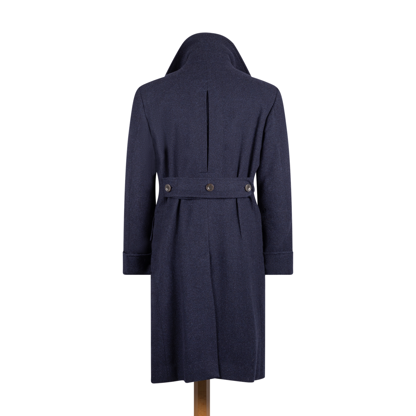 
                  
                    Greatcoat in Navy Twill Wool
                  
                