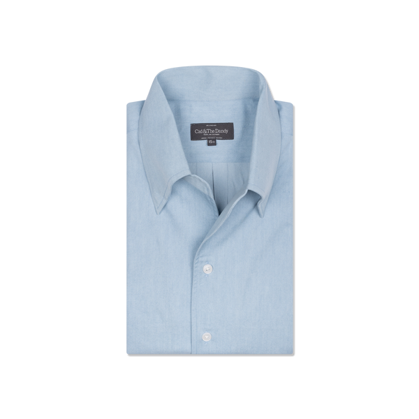 Men's Puritan Puritan Medium Wash Denim Shirt Denim, L