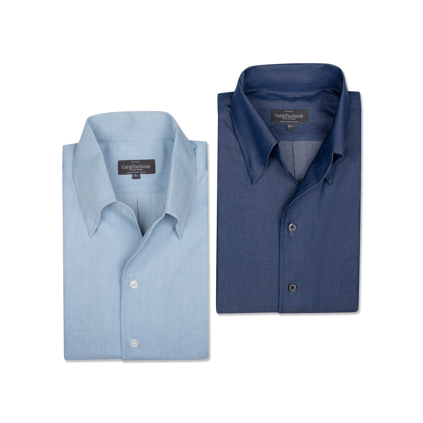 One Piece Collar Shirt in Dark Wash Denim – Cad & The Dandy New York