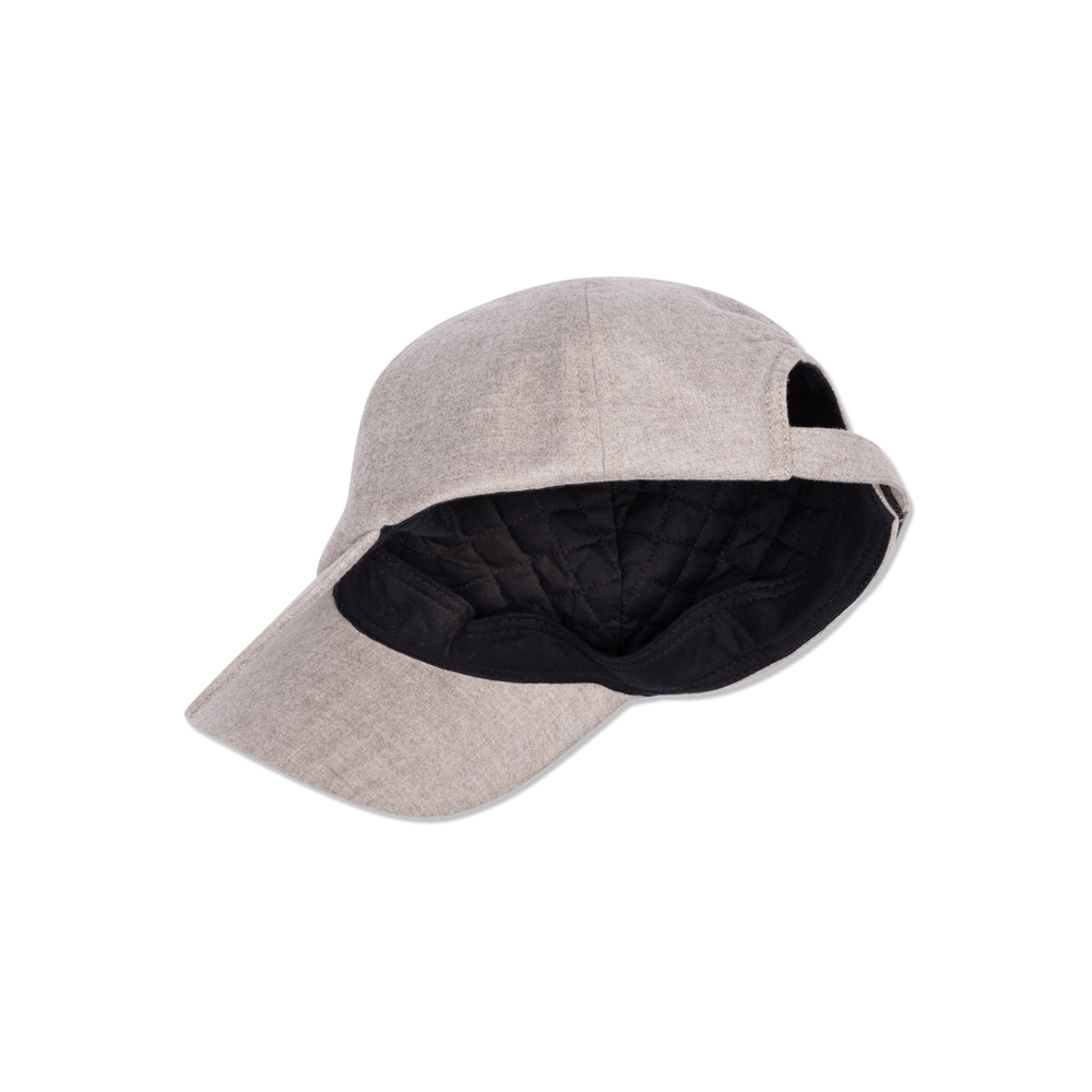 
                  
                    Cashmere Baseball Cap in Oatmeal
                  
                