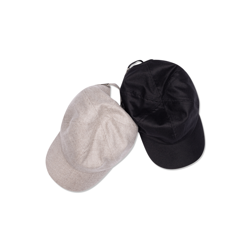 
                  
                    Cashmere Baseball Cap in Black
                  
                