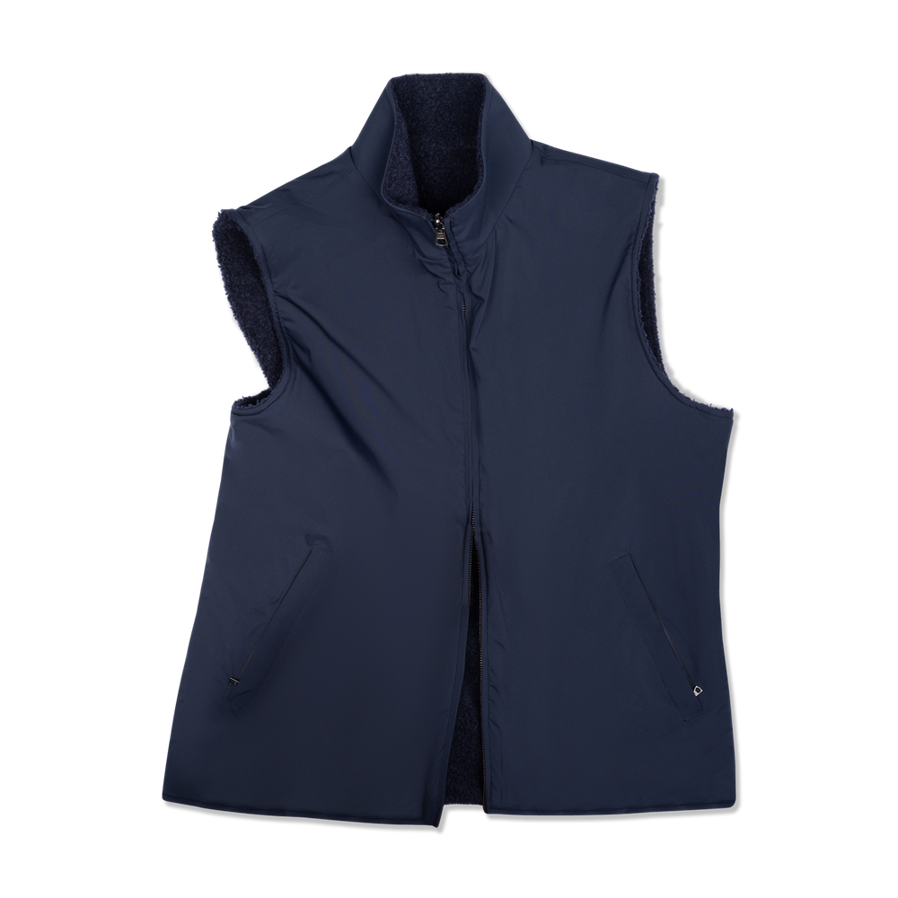 
                  
                    Technical Zip Gilet in Navy
                  
                