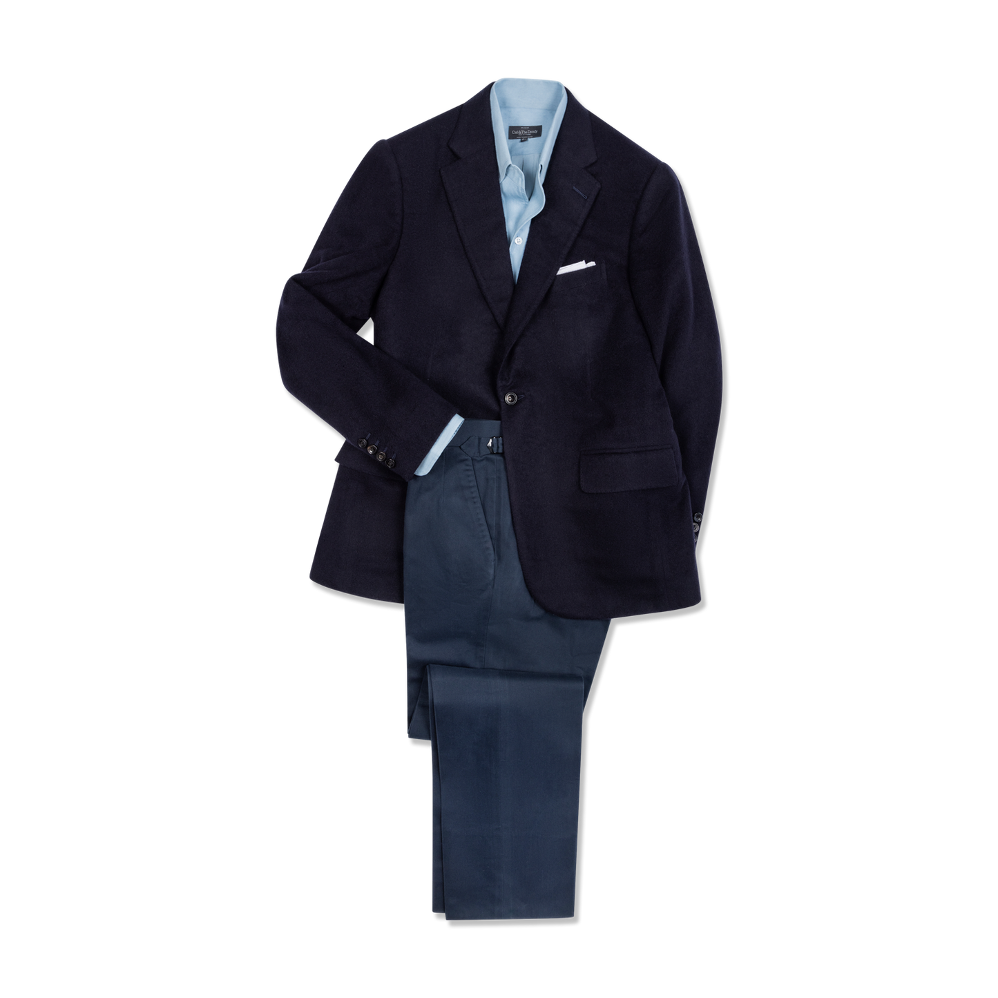 
                  
                    Single Breasted Notch Jacket in Navy Pure Cashmere
                  
                