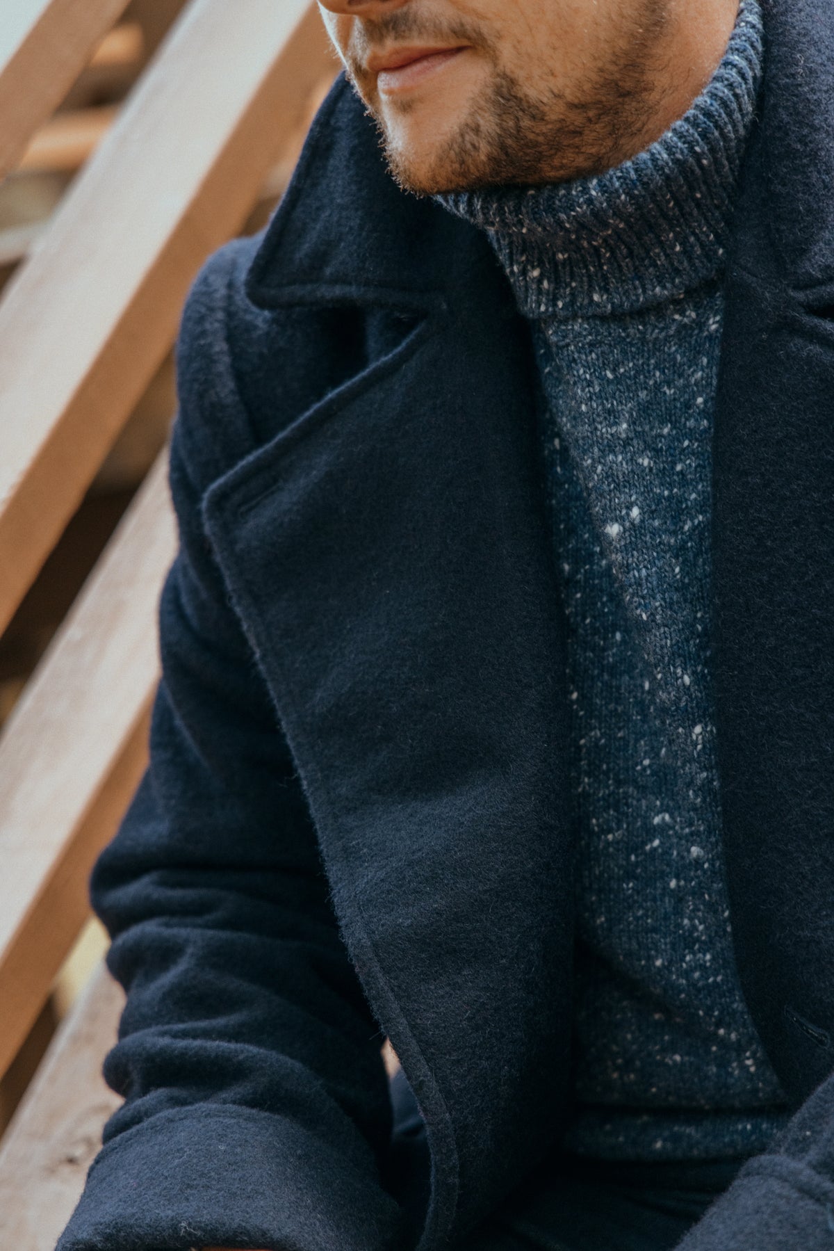 
                  
                    Donegal Turtleneck in Atlantic
                  
                