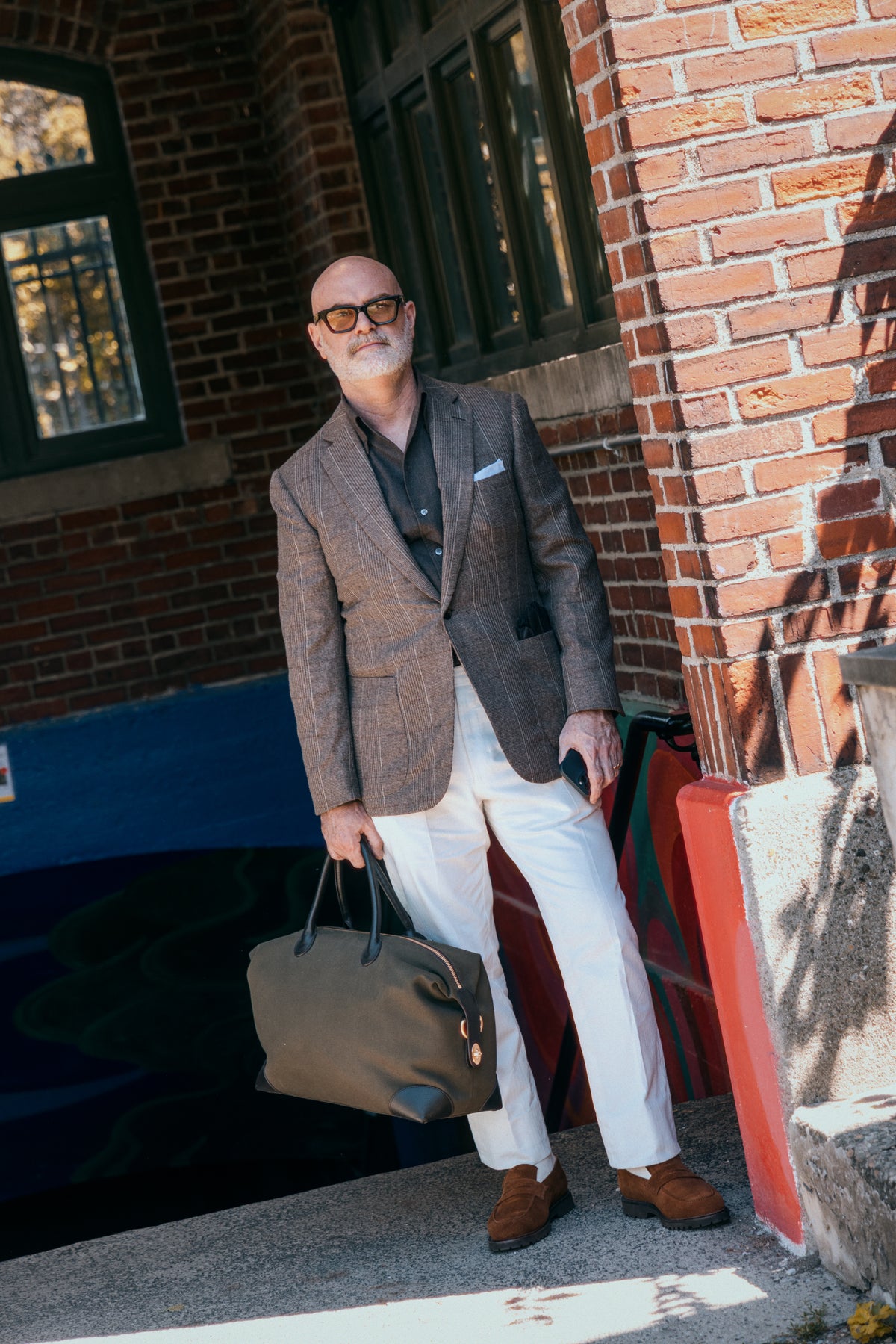 
                  
                    Single Breasted Notch Jacket in Cashmere Russell Check
                  
                